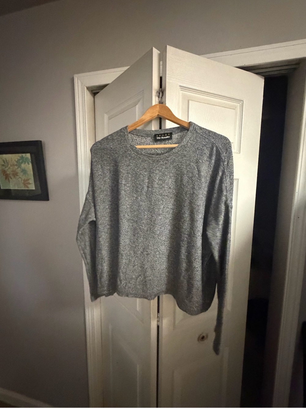 Kooples Sport Gray Crewneck Sweater small